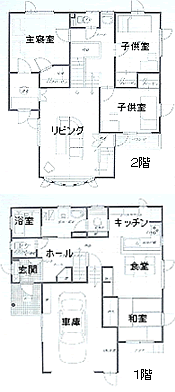 施工例間取り図